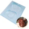 Moule chocolat en 3 parties Visage du père Noël Patisdécor