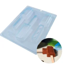Moule chocolat en 3 parties glaces esquimaux
