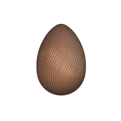 Moule chocolat oeuf strié 6,5 cm Patisdécor