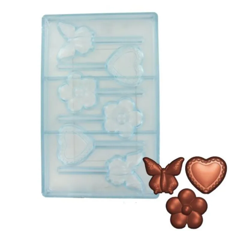 Moule Chocolat Sucettes Papillons