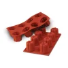 Moule silicone 8 bavarois 57x57 mm