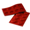 Moule silicone 8 flans 6 cm
