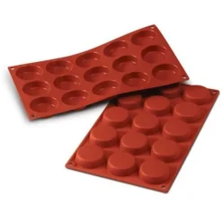 Moule silicone 15 flans 5 cm