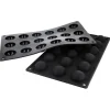 Moule silicone 18 mini demi-sphères 3,5 cm