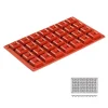 Moule silicone 28 mini savarins carrés