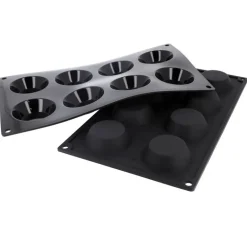 Moule silicone 8 tartelettes 6 cm
