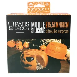 Moule silicone citrouille surprise 3D