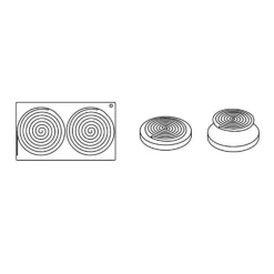 Moule silicone Ipnosi moyen Pavoni