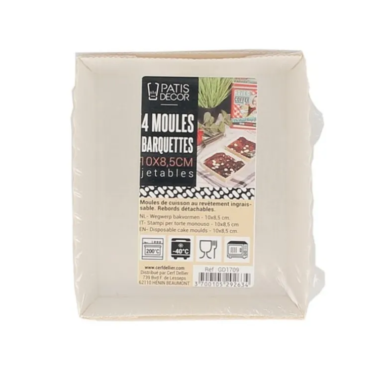 Moules de cuisson jetables (x4)