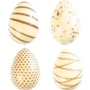 Oeufs chocolat blanc assortis 3D 3,8 x 2,4 cm (x96)