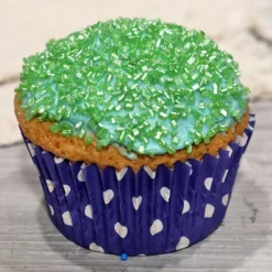 Paillettes alimentaires vertes