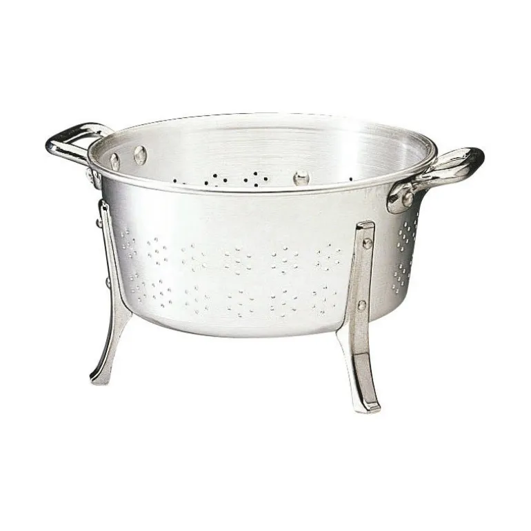 Passoire en aluminium à pieds et à anses 28 cm
