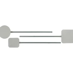 Pelle à pizza inox avec manche 92,5 cm ronde 38 cm