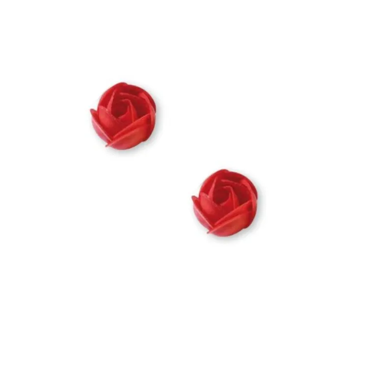 Petites roses rouges en azyme (x12)