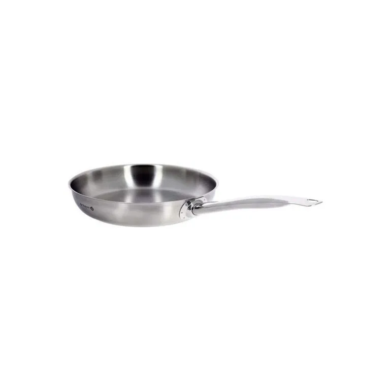 Poêle à frire ronde inox 28 cm