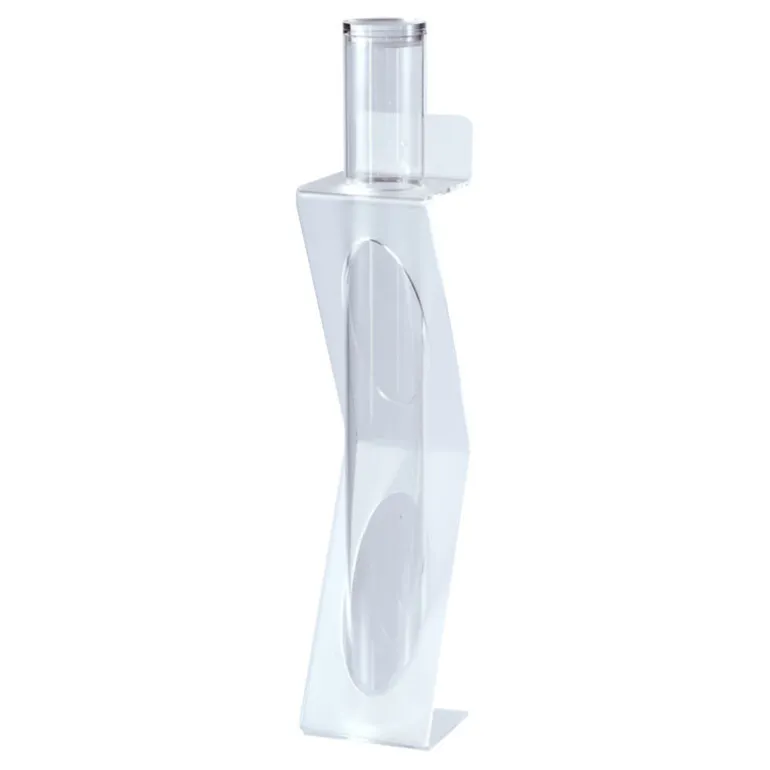 Porte-cornets à glace mural PMMA hauteur 56 cm