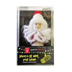 Père Noël bonnet blanc