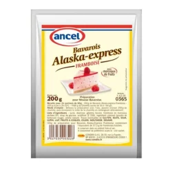 Préparation mousse bavaroise framboise Alaska 200 g