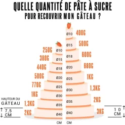 Pâte à sucre noire 100 g