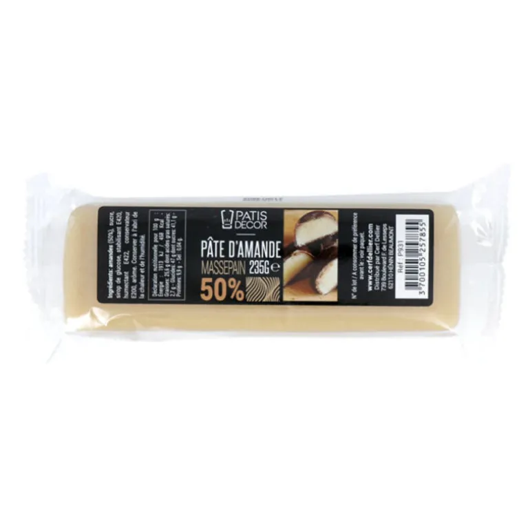 Pâte d'amande neutre 50% 235 g