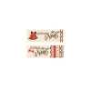 Rectangles Joyeuses Noël rouge assortis chocolat blanc (x80)