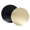 Rond carton or / noir (x 100)