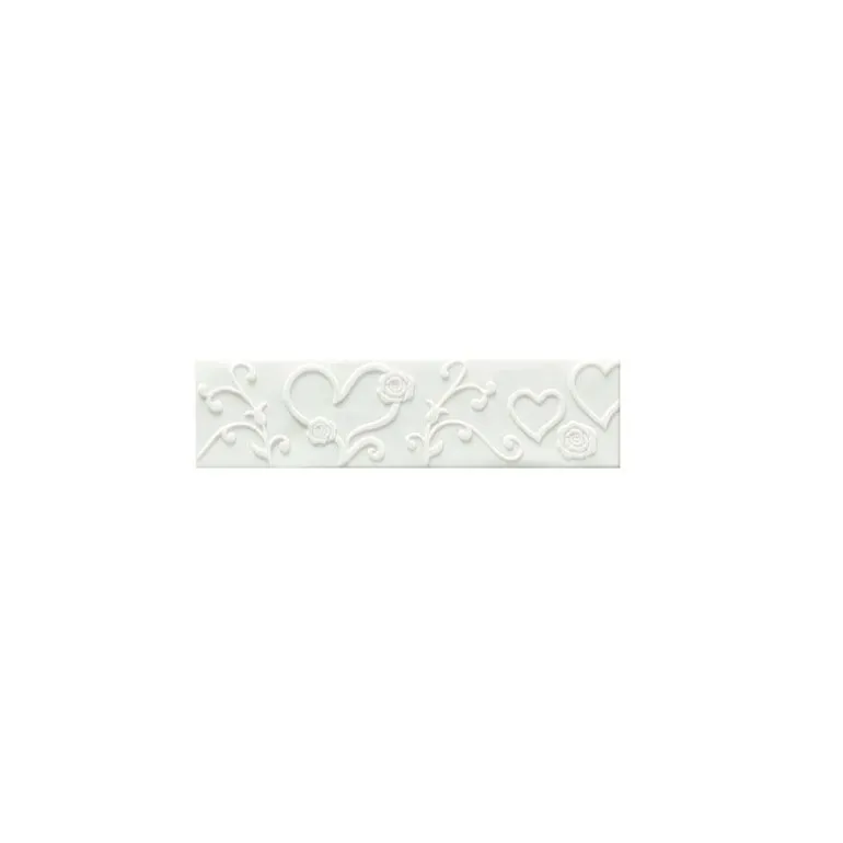 Ruban pâte à sucre coeurs h 5 cm (1,25 m)