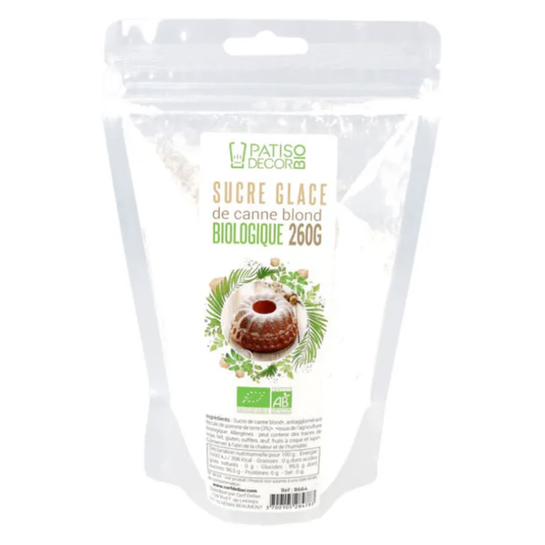 Sucre glace de canne blond Bio 260 g Bio