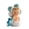 Sujet de baptême bébé garçon dans boîte à cadeau