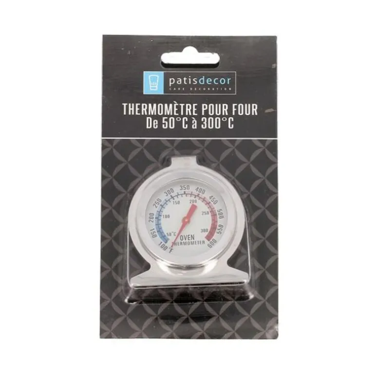 Thermomètre à four cadran inox +50+300°C