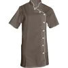 Veste manches courtes taupe Odile