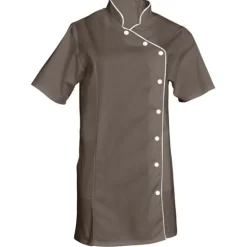 Veste manches courtes taupe Odile